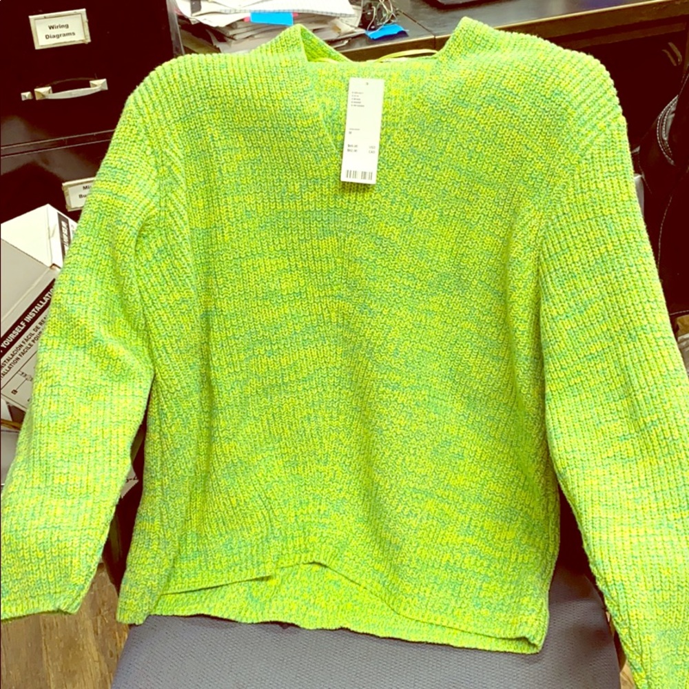 Urban Outfitters lime green sweater